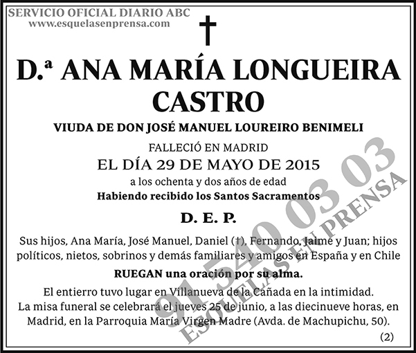 Ana María Longueira Castro